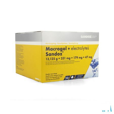 Macrogol + Electr Sandoz Poeder Ciroensmaak 50x13,7g 