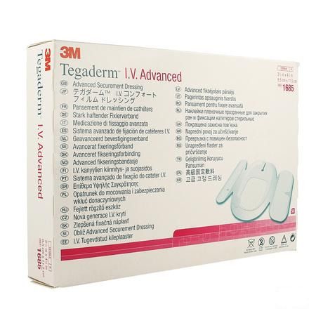 Tegaderm Iv Advanced Dressing 8,5x11,5cm 50 1685  -  3M