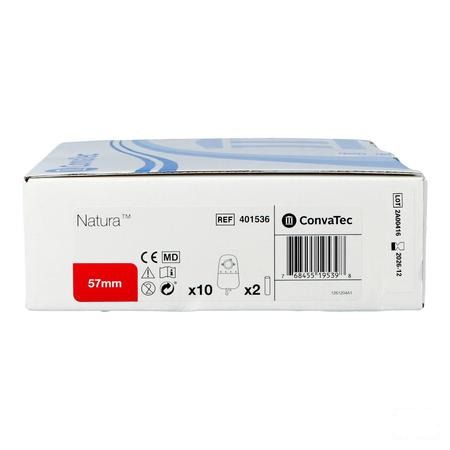 Natura P/Uro Stand Robinet Pliable Transp 57Mm 10