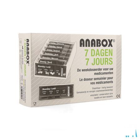 Anabox Pilbox 7 Jours Blanc Fr/Nl