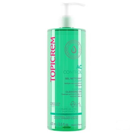 Topicrem Ac Gel Nettoyant Purifiant Tube 400 ml