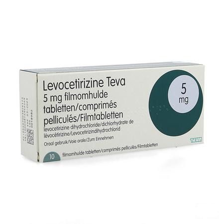 Levocetirizine Teva 5 mg Tabletten 10 