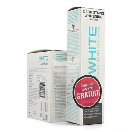 Iwhite Dark Stains 10 + Dentifrice Whitening 75 ml