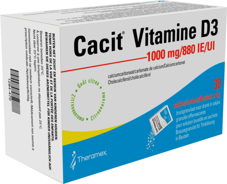 Cacit Vit. D3 1000 mg/880IEBruisgranul. Zakje 30 